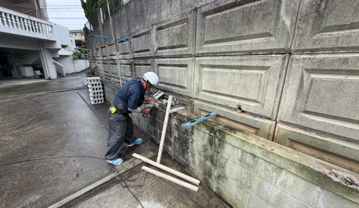 うるま市で車庫工事がスタートしました！